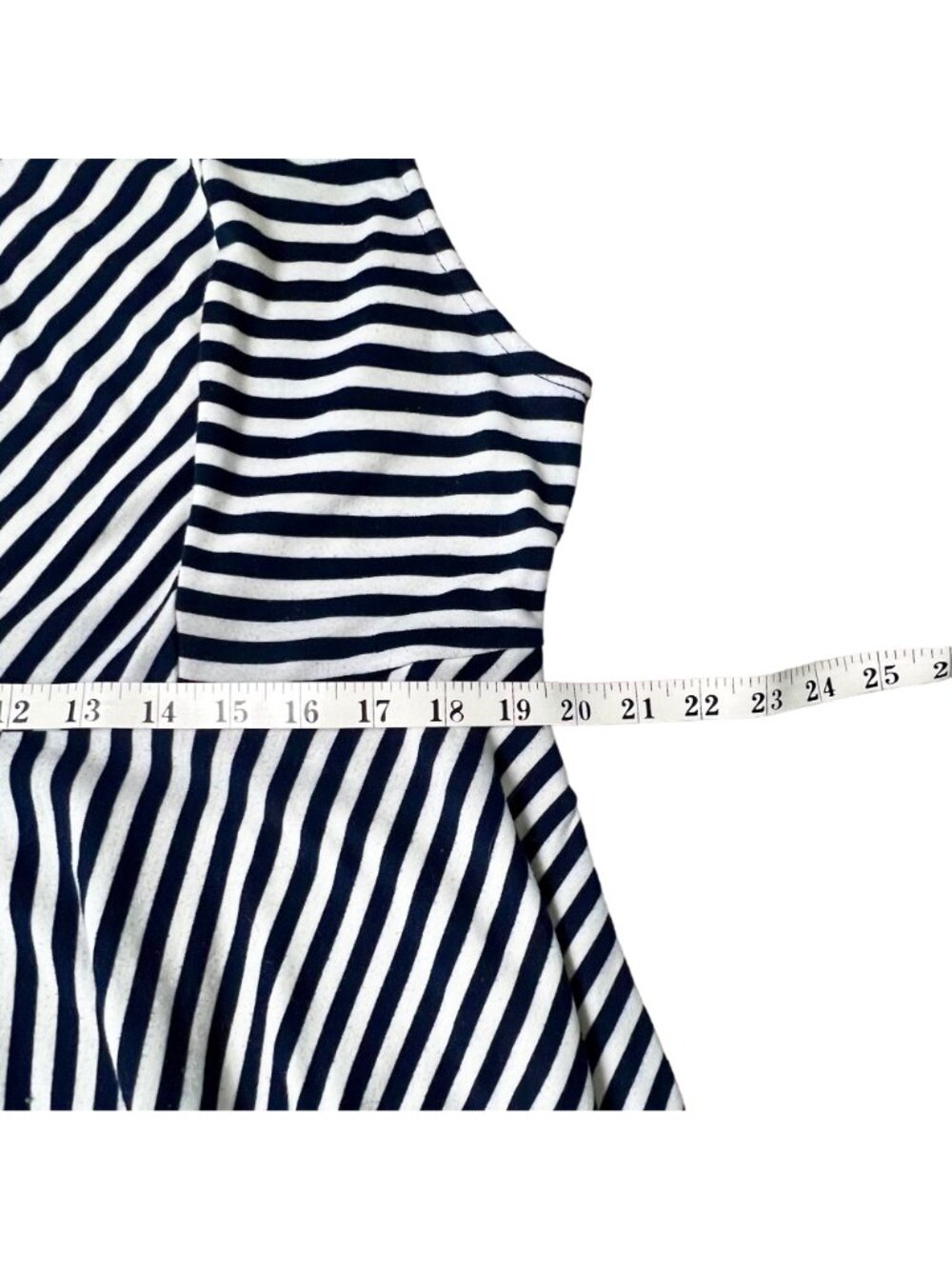 SUMMER CLEARANCE Lane Bryant Womens Size 16 Navy & White Dress - Picture 9 of 11